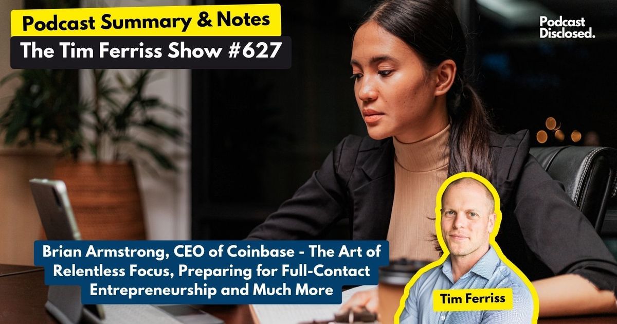 The Tim Ferriss Show – Brian Armstrong, CEO of Coinbase